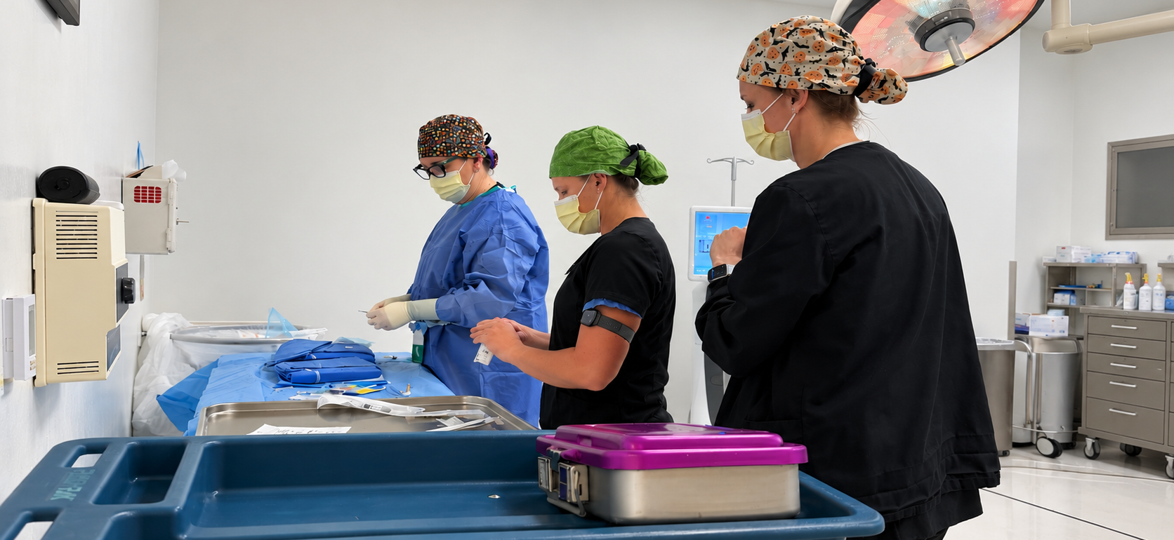 Hoopes Vision Ophthalmic Technicians for ICL surgery at EyeSurg of Utah.